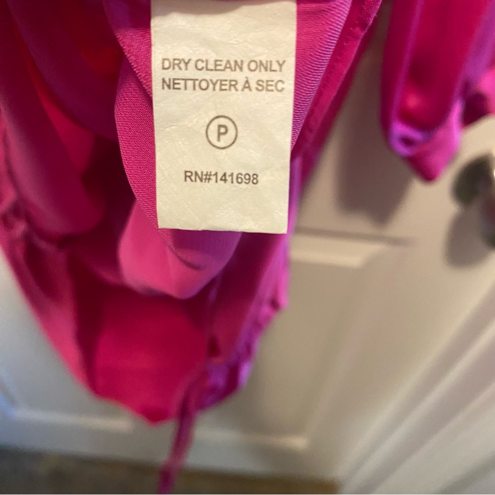 Ramy Brook “Foxy” Long‑Sleeve Mini Dress – Elpin (Electric Pink) – Size 8 – NWT - Picture 8 of 9